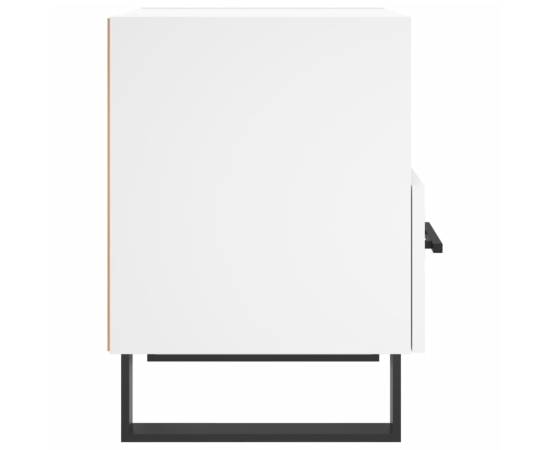 Noptiere, 2 buc., alb, 40x35x47,5 cm, lemn compozit, 8 image