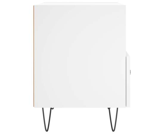 Noptiere, 2 buc., alb, 40x35x47,5 cm, lemn compozit, 8 image