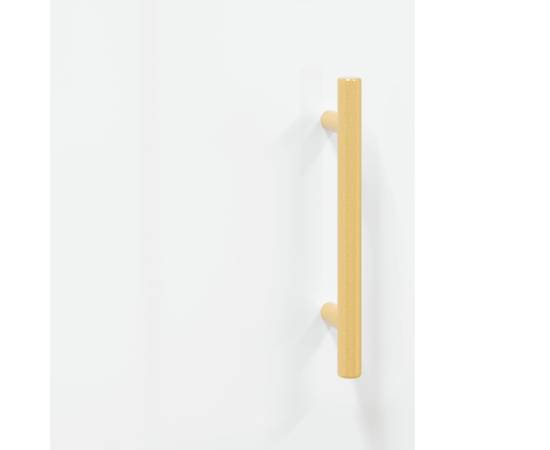 Noptieră, alb extralucios, 40x40x50 cm, lemn compozit, 10 image