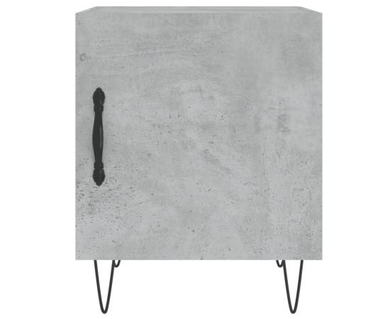 Noptieră, gri beton, 40x40x50 cm, lemn compozit, 6 image
