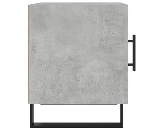 Noptieră, gri beton, 40x40x50 cm, lemn compozit, 7 image
