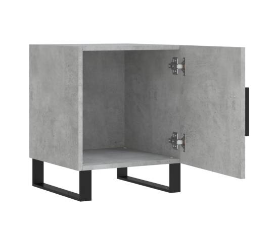 Noptieră, gri beton, 40x40x50 cm, lemn compozit, 5 image