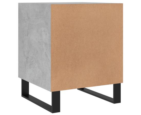 Noptieră, gri beton, 40x40x50 cm, lemn compozit, 8 image