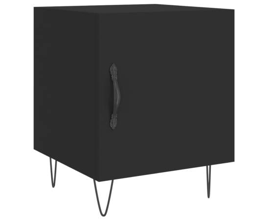 Noptieră, negru, 40x40x50 cm, lemn compozit, 2 image