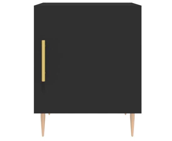 Noptieră, negru, 40x40x50 cm, lemn compozit, 6 image