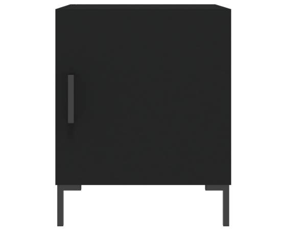 Noptieră, negru, 40x40x50 cm, lemn compozit, 4 image