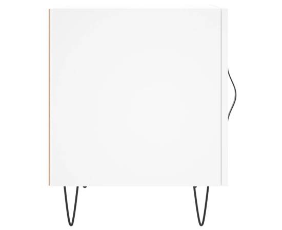 Noptiere, 2 buc., alb, 40x40x50 cm, lemn compozit, 7 image