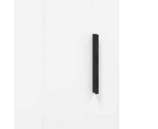 Noptiere, 2 buc., alb extralucios, 40x40x50 cm, lemn compozit, 11 image