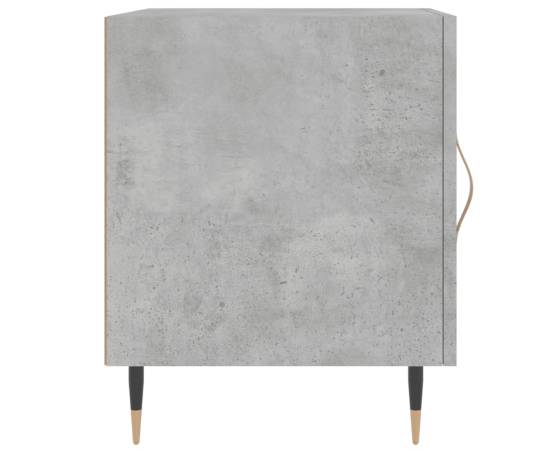 Noptiere, 2 buc., gri beton, 40x40x50 cm, lemn compozit, 6 image
