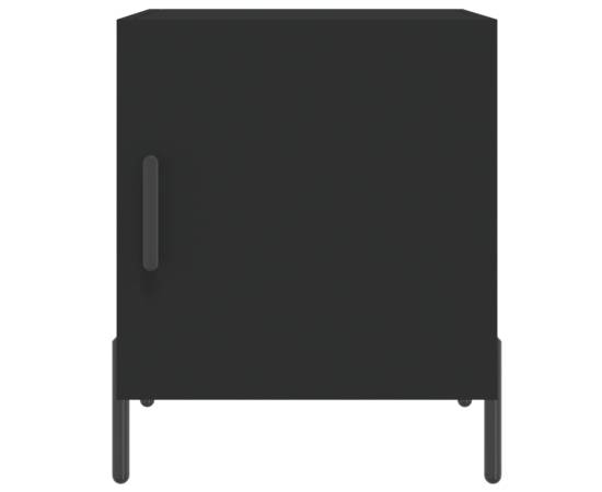 Noptiere, 2 buc., negru, 40x40x50 cm, lemn compozit, 6 image