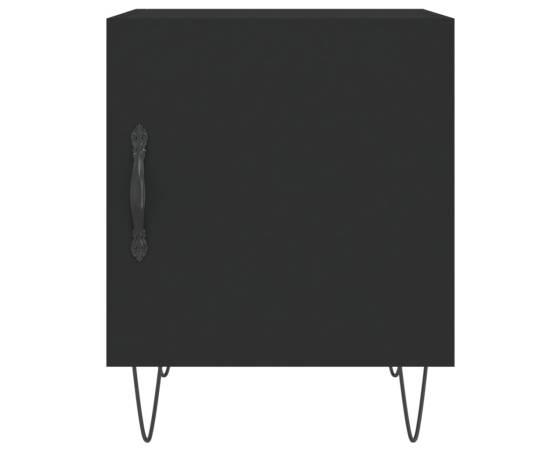 Noptiere, 2 buc., negru, 40x40x50 cm, lemn compozit, 6 image
