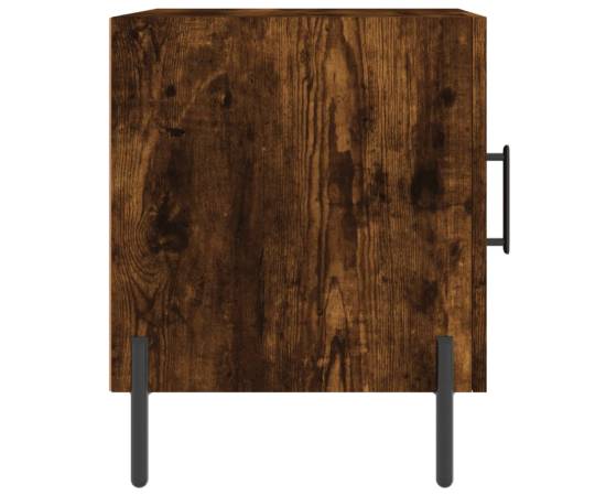 Noptiere, 2 buc., stejar fumuriu, 40x40x50 cm, lemn compozit, 7 image