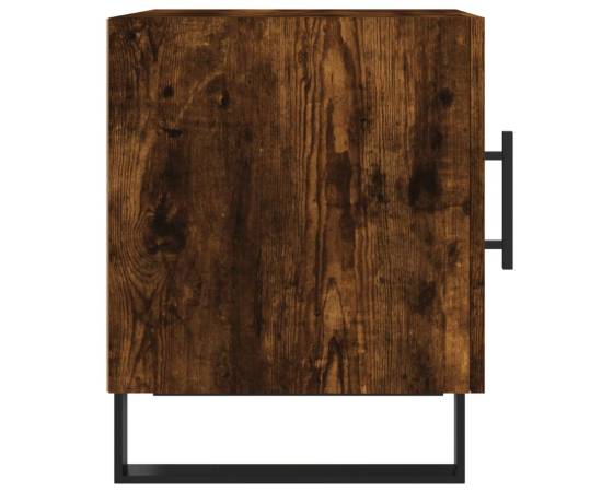 Noptieră, stejar fumuriu, 40x40x50 cm, lemn compozit, 7 image