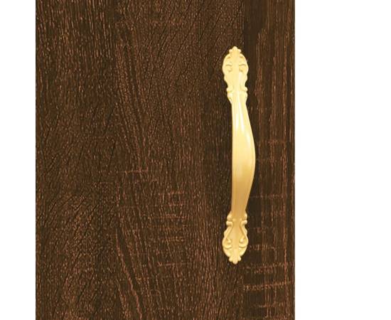 Noptiere, 2 buc., stejar maro, 40x40x50 cm, lemn compozit, 10 image
