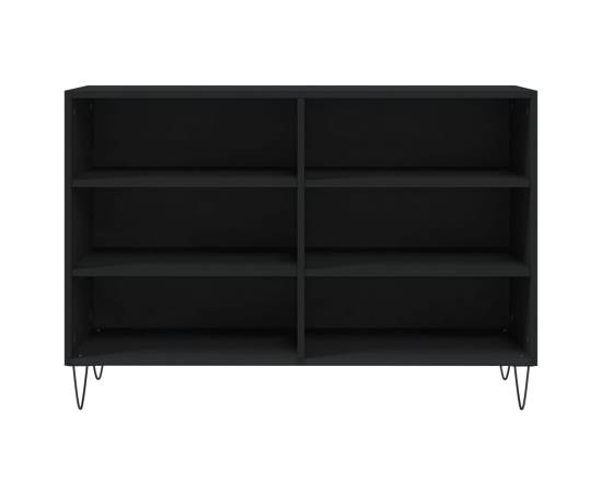 Servantă, negru, 103,5x35x70 cm, lemn compozit, 4 image
