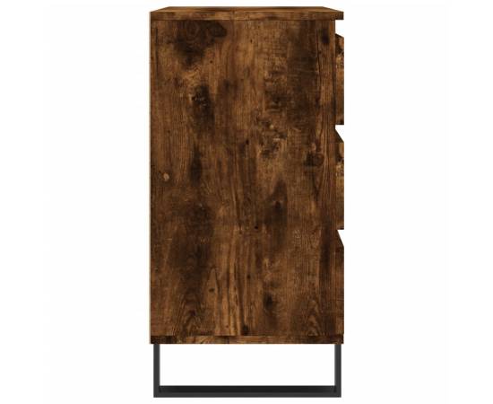 Servantă, stejar fumuriu, 60x30x75 cm, lemn compozit, 7 image