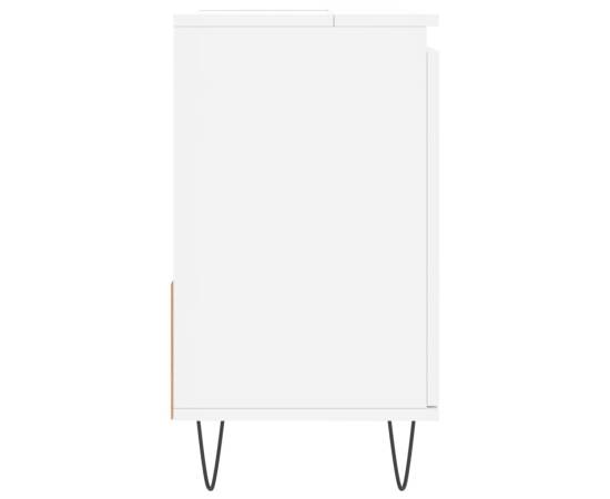 Dulap de baie, alb, 65x33x60 cm, lemn prelucrat, 6 image