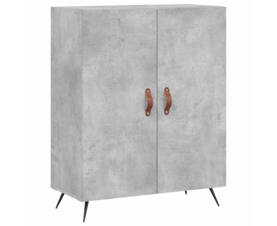 Servantă, gri beton, 69,5x34x90 cm, lemn compozit, 2 image