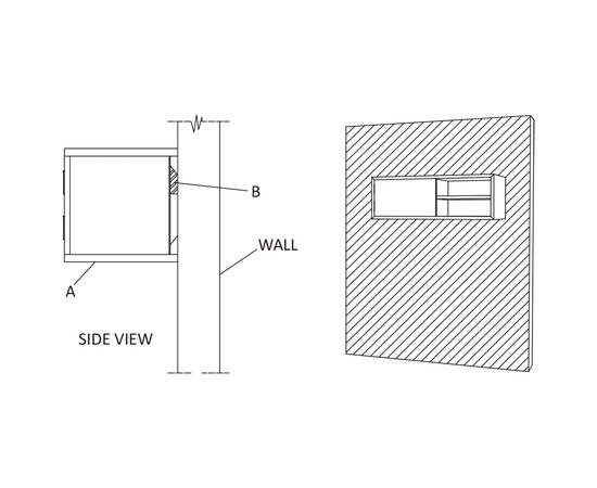 Dulap tv montat pe perete, 90x30x30 cm, lemn masiv de tec, 9 image