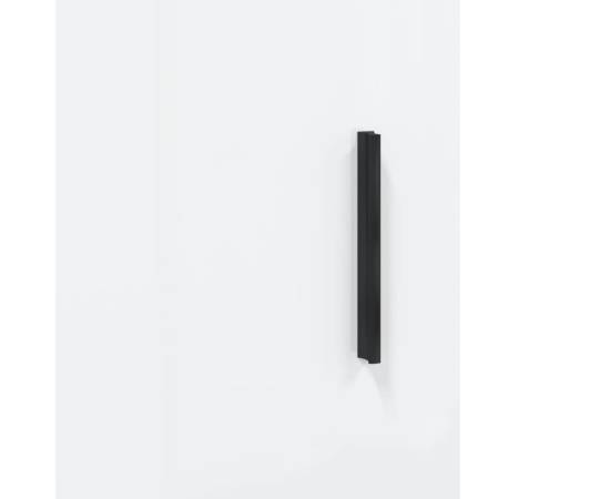 Dulap înalt, alb extralucios, 69,5x31x115 cm, lemn prelucrat, 10 image