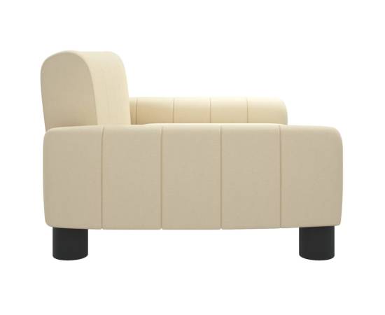 Canapea pentru copii, crem, 70x45x30 cm, material textil, 4 image