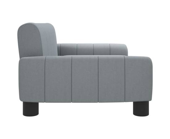 Canapea pentru copii, gri, 70x45x30 cm, material textil, 4 image