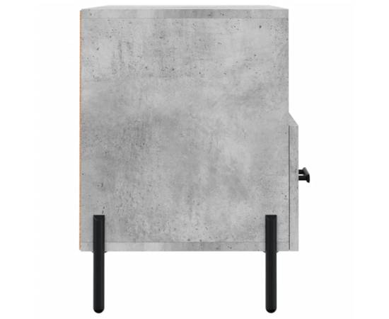 Comodă tv, gri beton, 80x36x50 cm, lemn compozit, 7 image