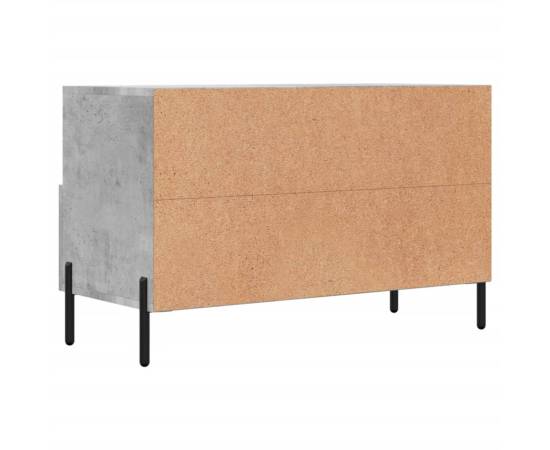 Comodă tv, gri beton, 80x36x50 cm, lemn compozit, 8 image