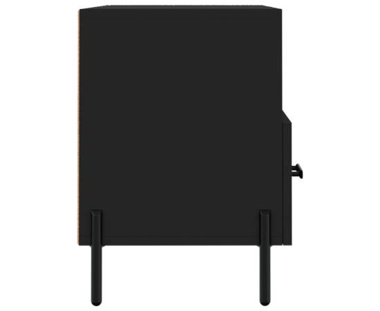 Comodă tv, negru, 80x36x50 cm, lemn prelucrat, 7 image