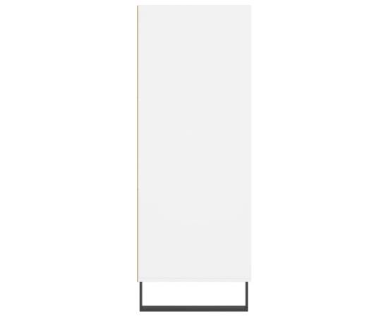 Dulap cu rafturi, alb, 69,5x32,5x90 cm, lemn compozit, 5 image