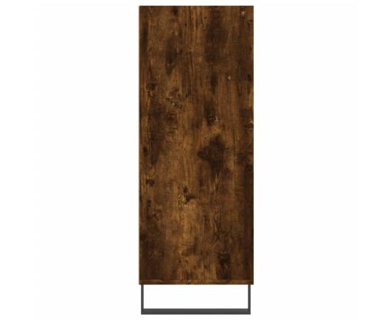 Dulap cu rafturi, stejar fumuriu, 69,5x32,5x90 cm lemn compozit, 5 image