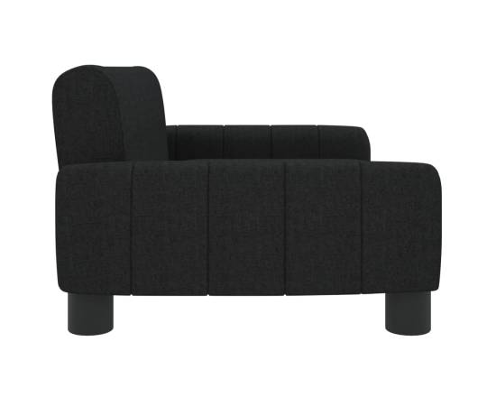 Canapea pentru copii, negru, 70x45x30 cm, material textil, 4 image