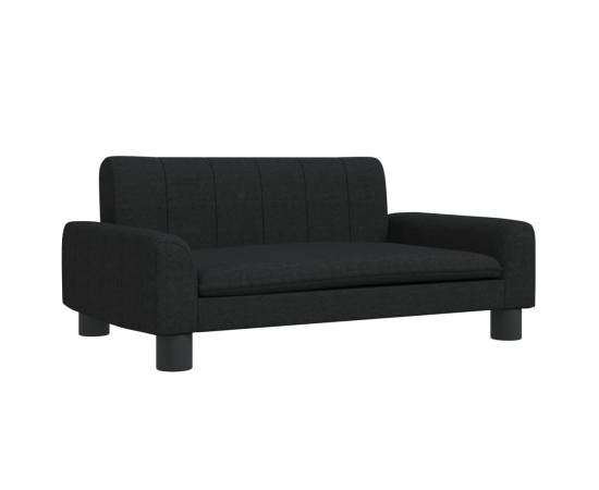 Canapea pentru copii, negru, 70x45x30 cm, material textil, 2 image