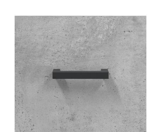 Servantă, gri beton, 69,5x34x90 cm, lemn compozit, 9 image