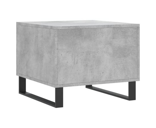 Măsuță de cafea, gri beton, 50x50x40 cm, lemn compozit, 8 image