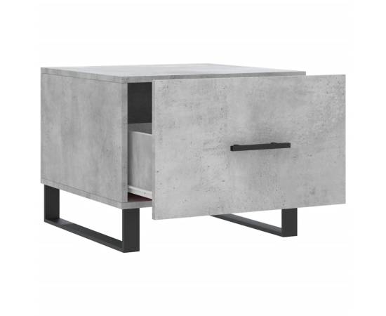 Măsuță de cafea, gri beton, 50x50x40 cm, lemn compozit, 6 image