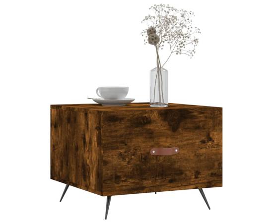 Măsuță de cafea, stejar fumuriu, 50x50x40 cm, lemn prelucrat, 3 image