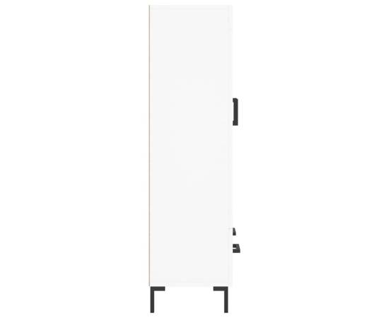 Dulap înalt, alb, 69,5x31x115 cm, lemn prelucrat, 7 image