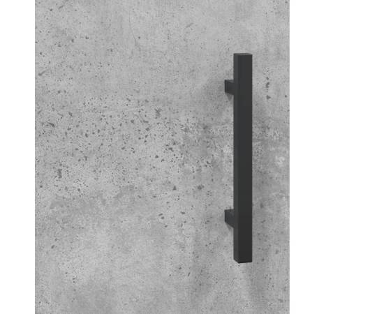Dulap înalt, gri beton, 69,5x31x115 cm, lemn compozit, 9 image