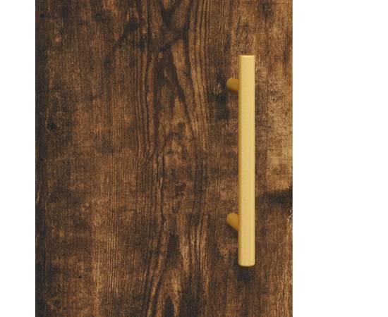 Dulap înalt, stejar afumat, 69,5x31x115 cm, lemn prelucrat, 9 image