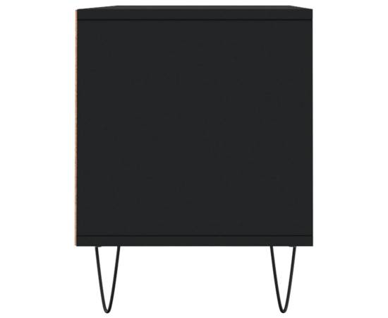 Comodă tv, negru, 100x34,5x44,5 cm, lemn prelucrat, 7 image
