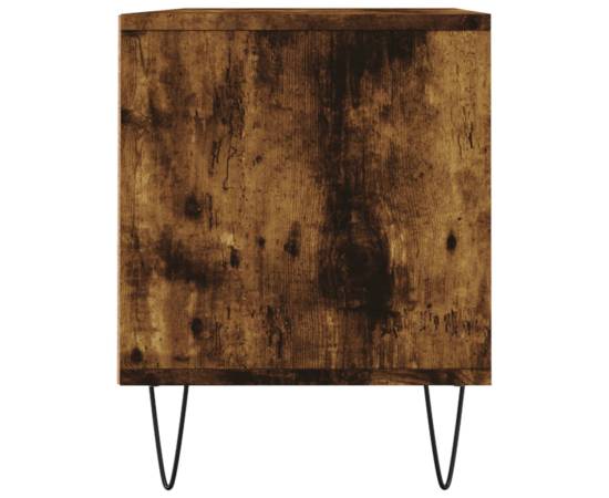 Comodă tv, stejar fumuriu, 100x34,5x44,5 cm, lemn prelucrat, 7 image