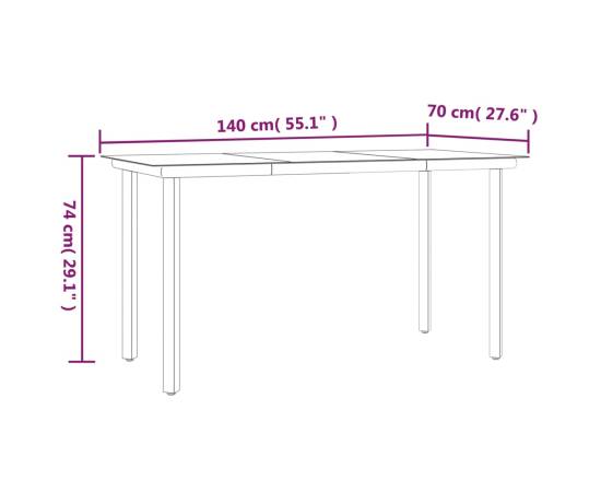 Set mobilier de grădină cu perne, 2 piese, gri, poliratan, 8 image