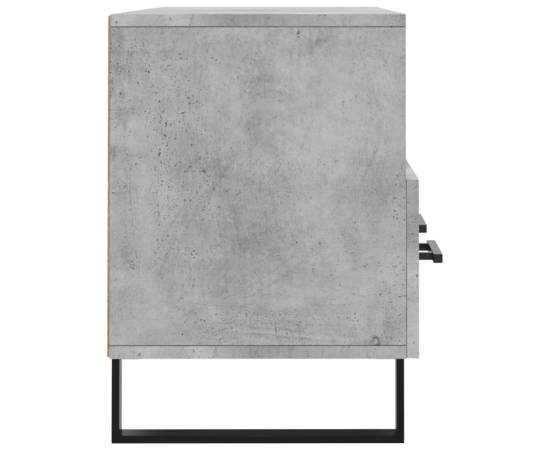 Dulap tv, gri beton, 102x36x50 cm, lemn prelucrat, 7 image