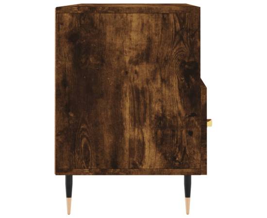 Dulap tv stejar afumat, 102x36x50 cm, lemn prelucrat, 7 image