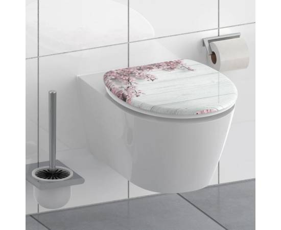 SchÜtte scaun de toaletă cu închidere silențioasă "flowers & wood"