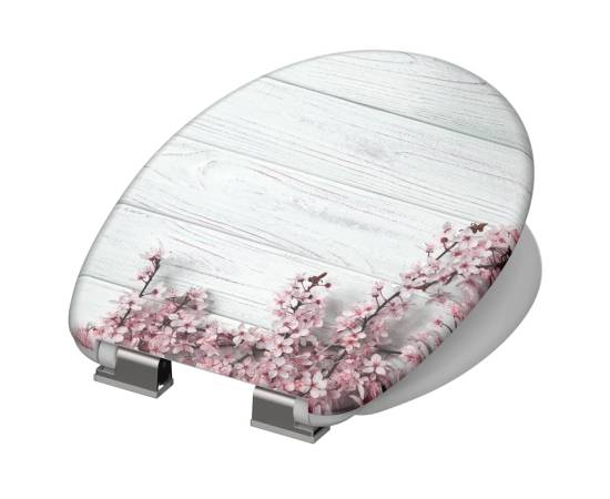 SchÜtte scaun de toaletă cu închidere silențioasă "flowers & wood", 4 image