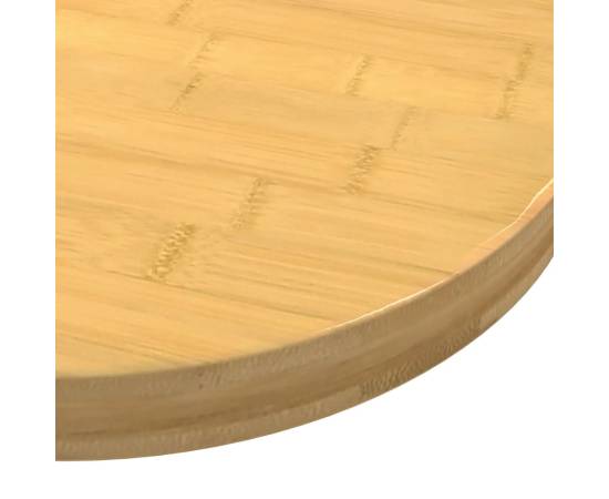 Blat de masă, Ø60x4 cm, bambus, 3 image