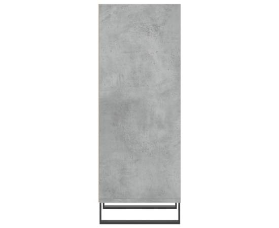 Servantă, gri beton, 34,5x32,5x90 cm, lemn prelucrat, 5 image