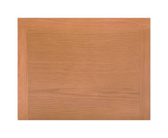 Masă de reviste cu sertar, 35 x 27 x 55 cm, lemn masiv stejar, 6 image